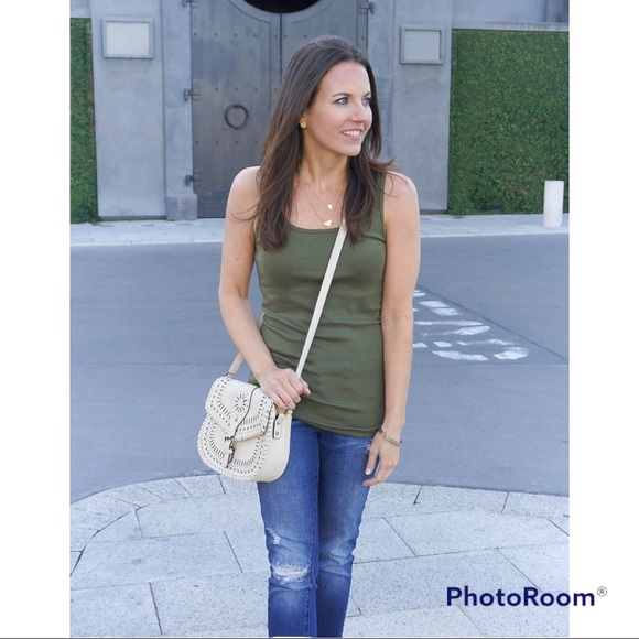 Preview Green Tank Top. - Picture 2 of 6